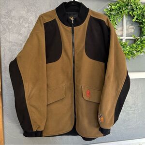 Browning shooting jacket men's XL padded shoulder fleece shell